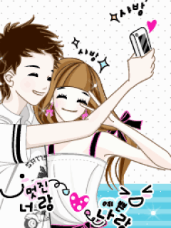 可爱情侣动态图下载_游戏狗手机壁纸-98kb