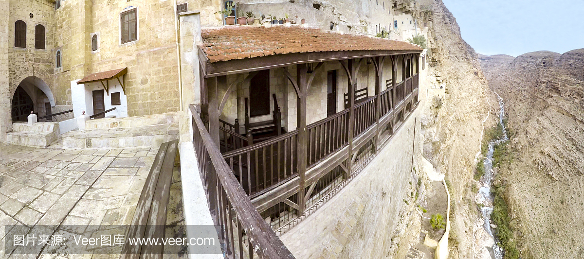 巴勒斯坦领土上约旦河西岸Mar Sabas修道院的