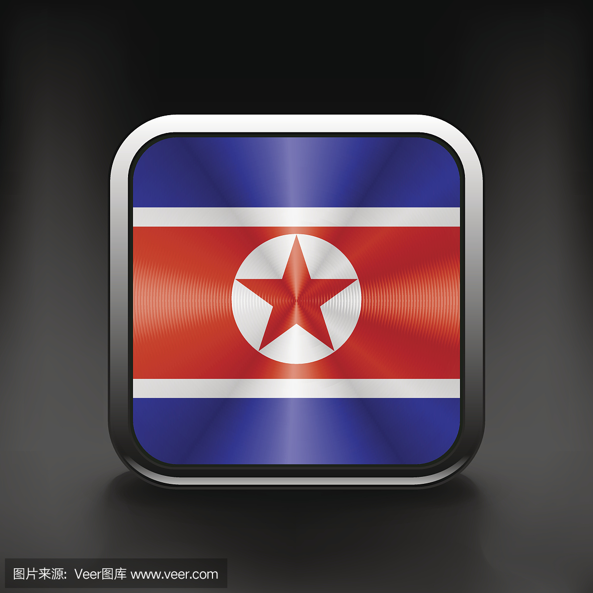 北朝鲜国旗标志符号图标国旗