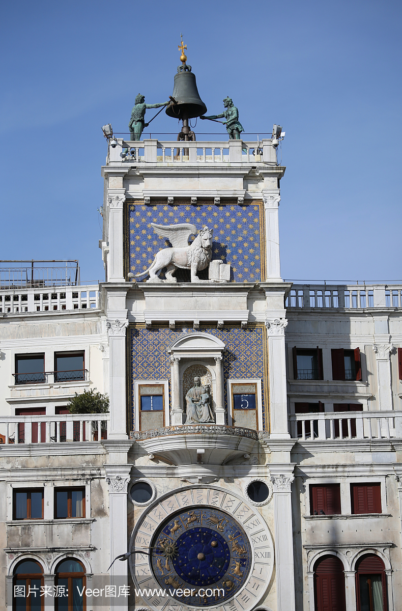 钟楼在威尼斯意大利叫意大利语的CAMPANIL