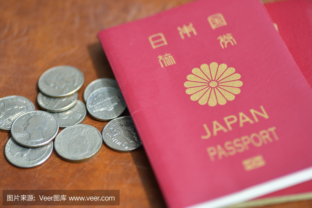日本护照和金钱