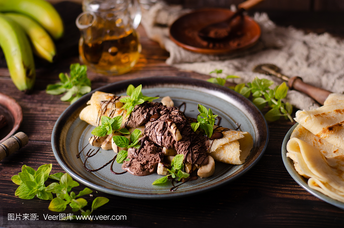 蛋糕,食品,黑巧克力,香草兰