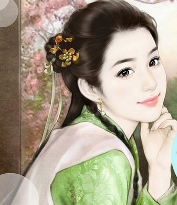 手绘水彩古装漫画