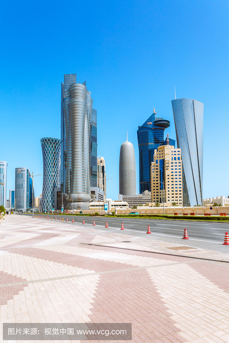卡塔尔,卡塔尔国,城市,都市风景