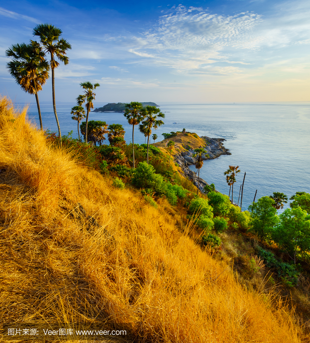 卡玛拉海滩,蓬贴海角,垂直画幅,天空