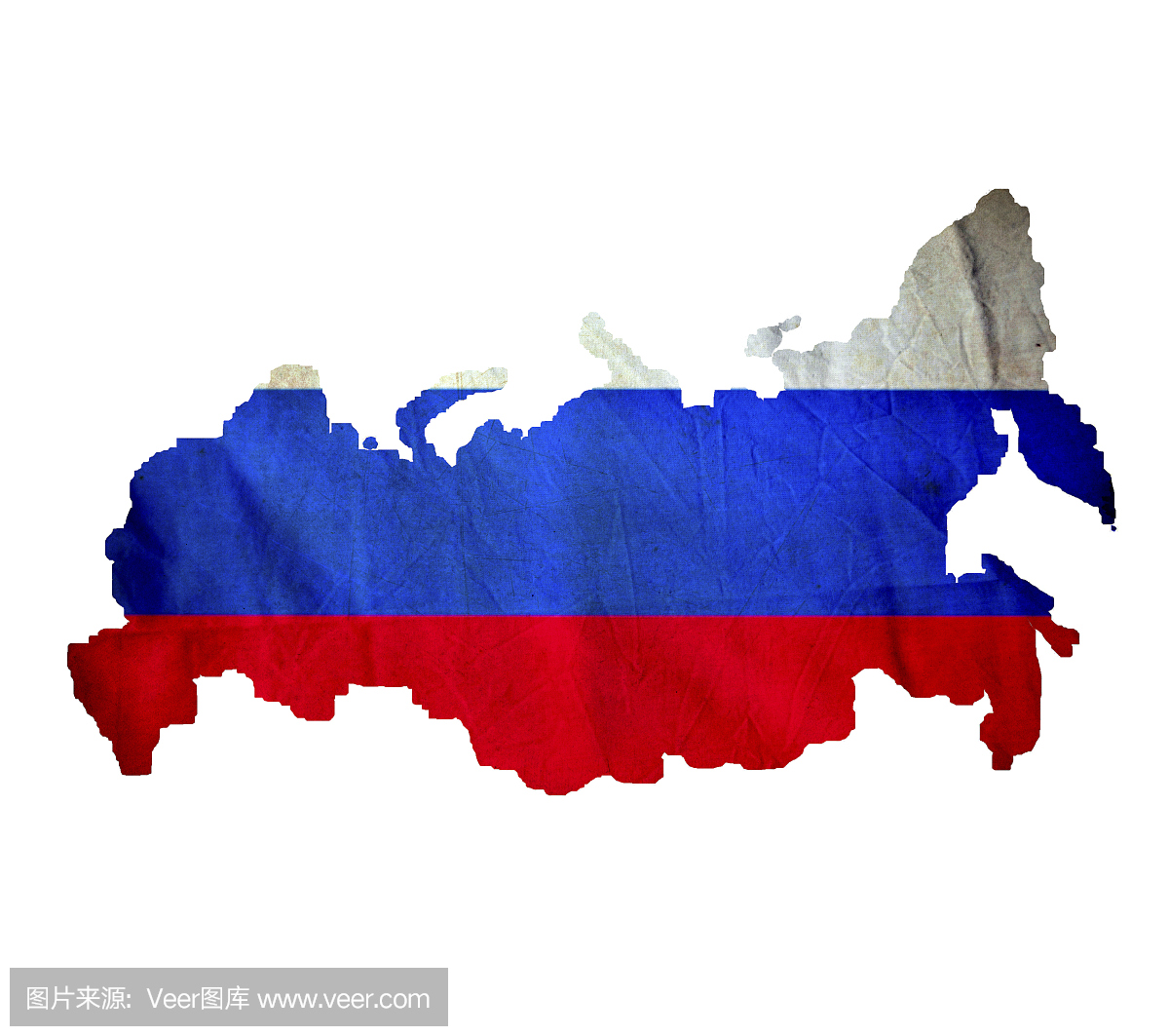 孤立的俄罗斯地图