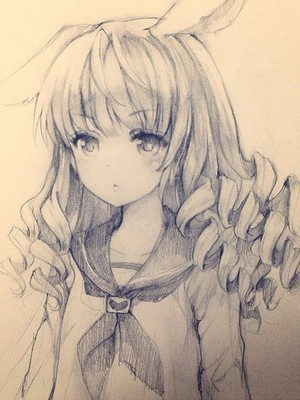 二次元妹子素描