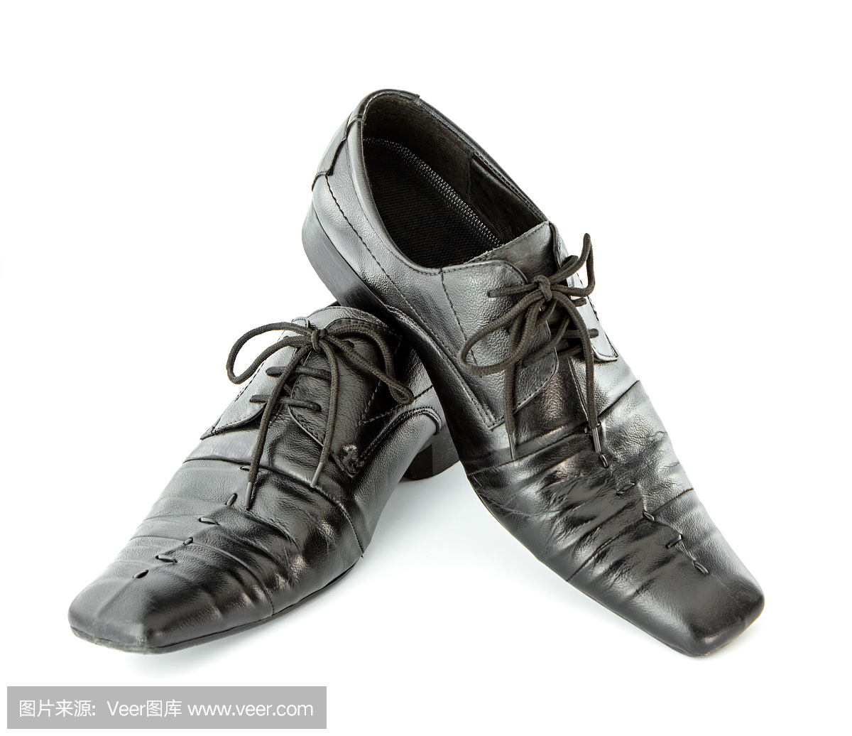 黑色皮鞋隔离
