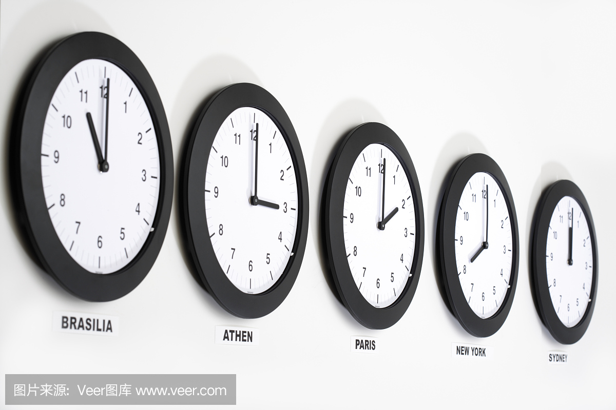 墙上的时钟,格林威治标准时间的符号