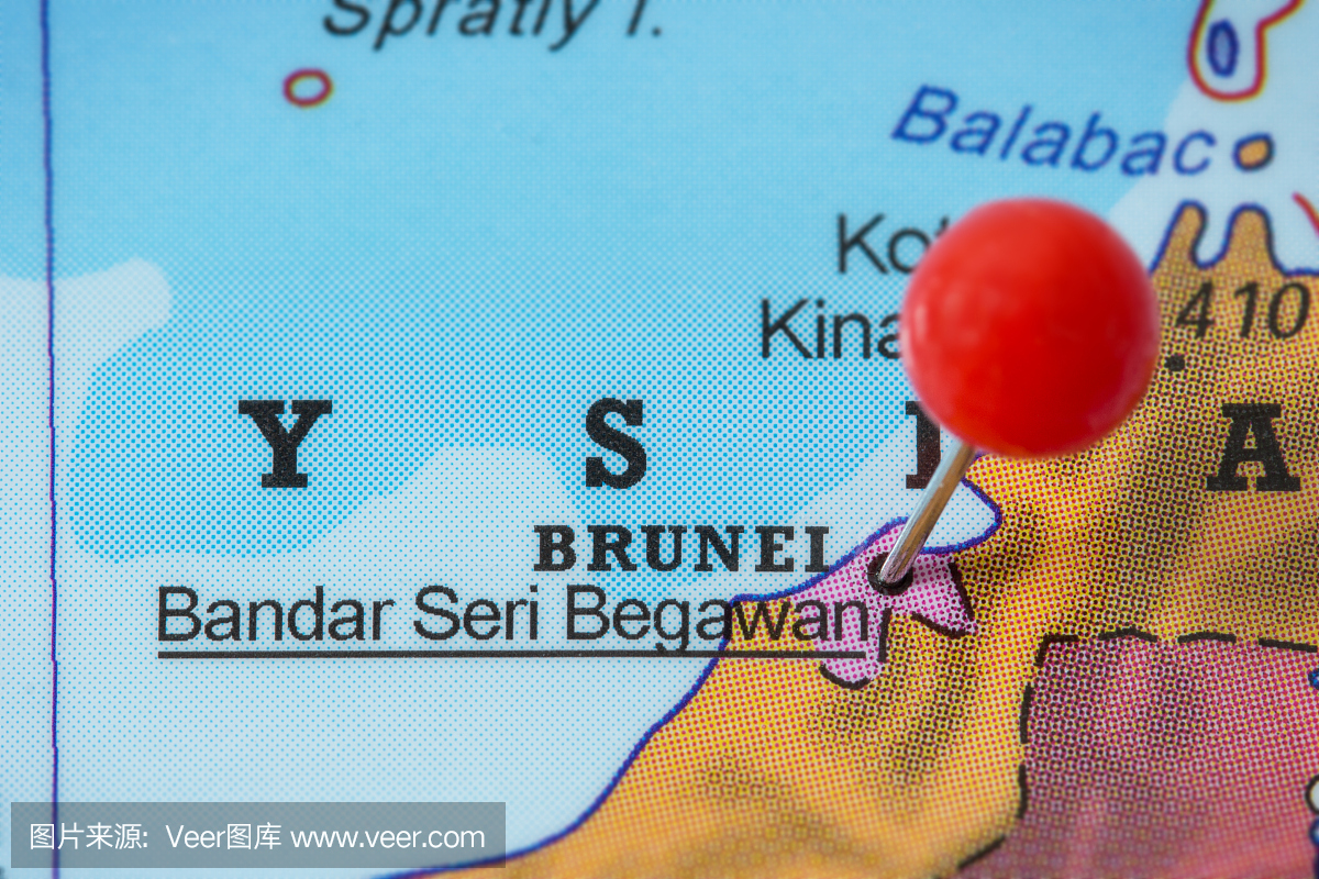 在Bandar Seri Begawan的地图上