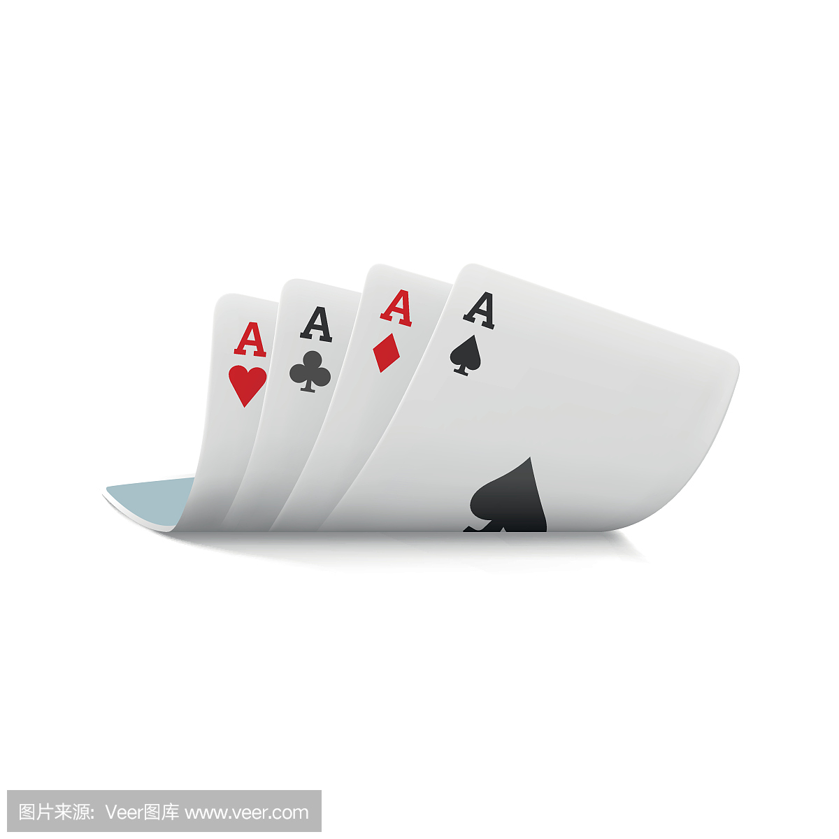 四个扑克牌图标