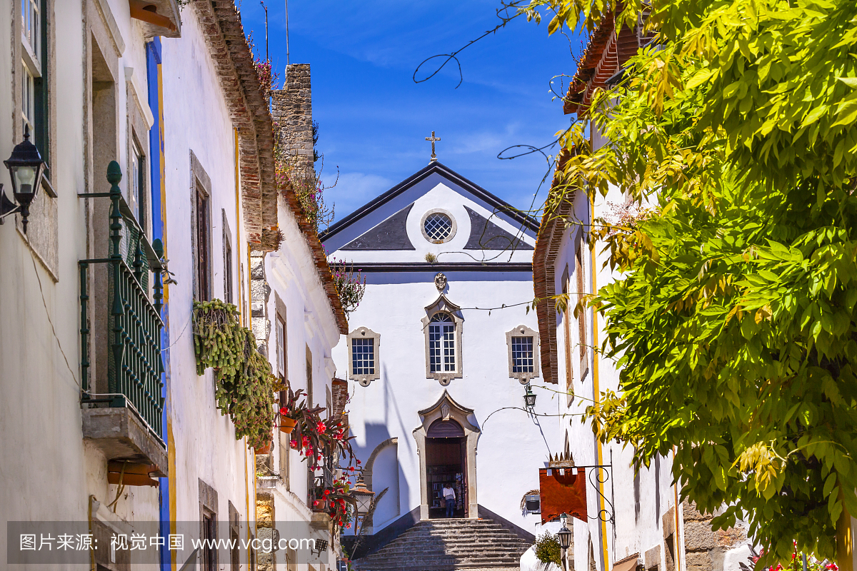 狭窄的,当地著名景点,建筑物门,葡萄牙文化