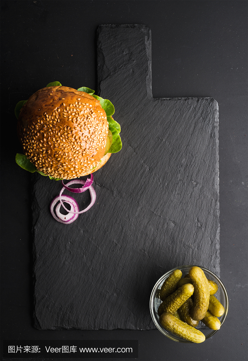 汉堡包,碎肉夹饼,肉饼,肉饼三明治