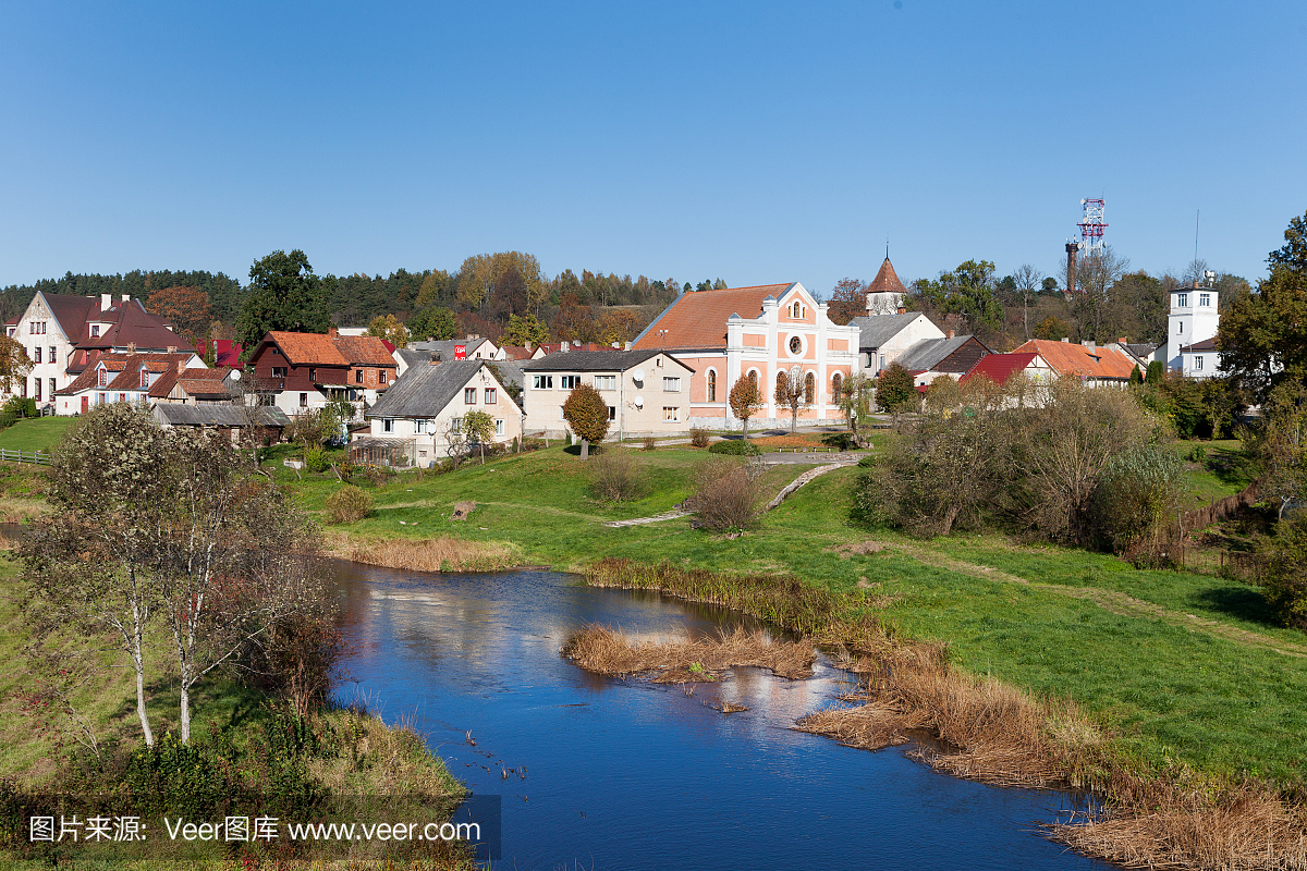 小镇萨比莱,拉脱维亚。