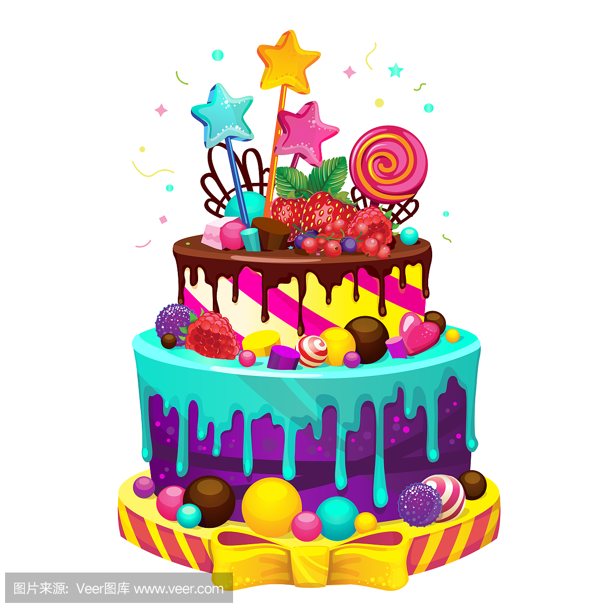 生日快乐蛋糕。