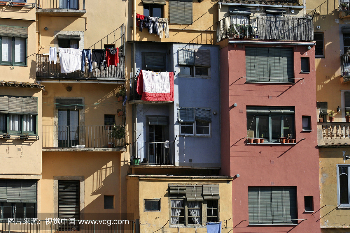建筑结构,赫罗纳省,古城,户外