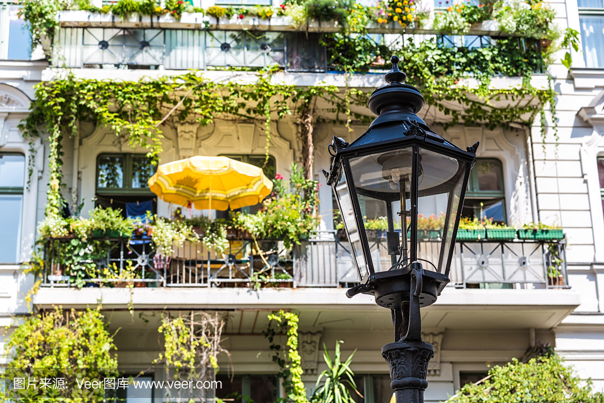 美丽的阳台在柏林