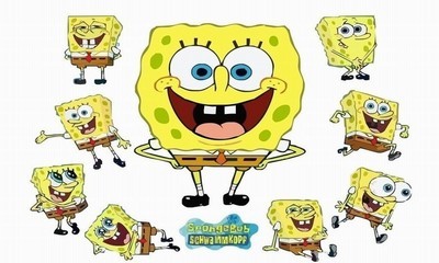 海绵宝宝可爱壁纸-手机图片壁纸_400x240_卡-35kb