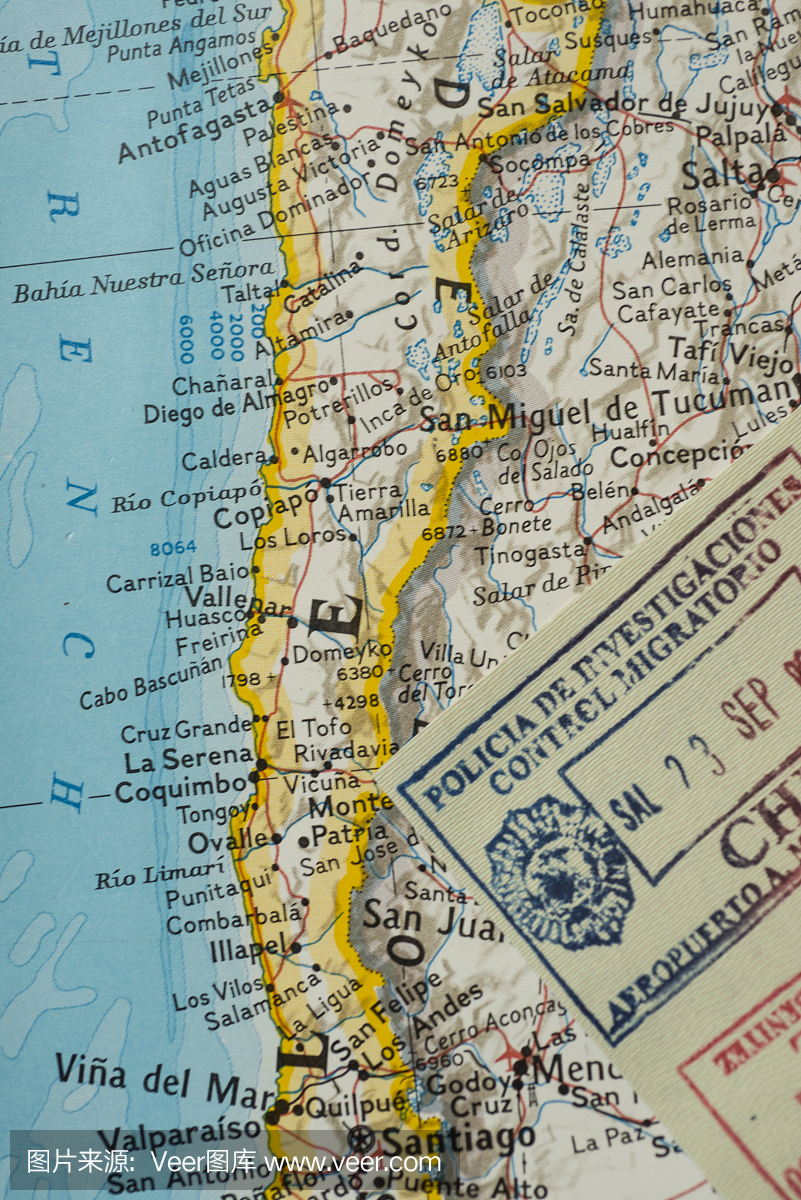 南美旅游地图