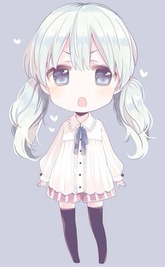 二次元 少女 q版 萌系 动漫 插画 头像 qia…-55kb
