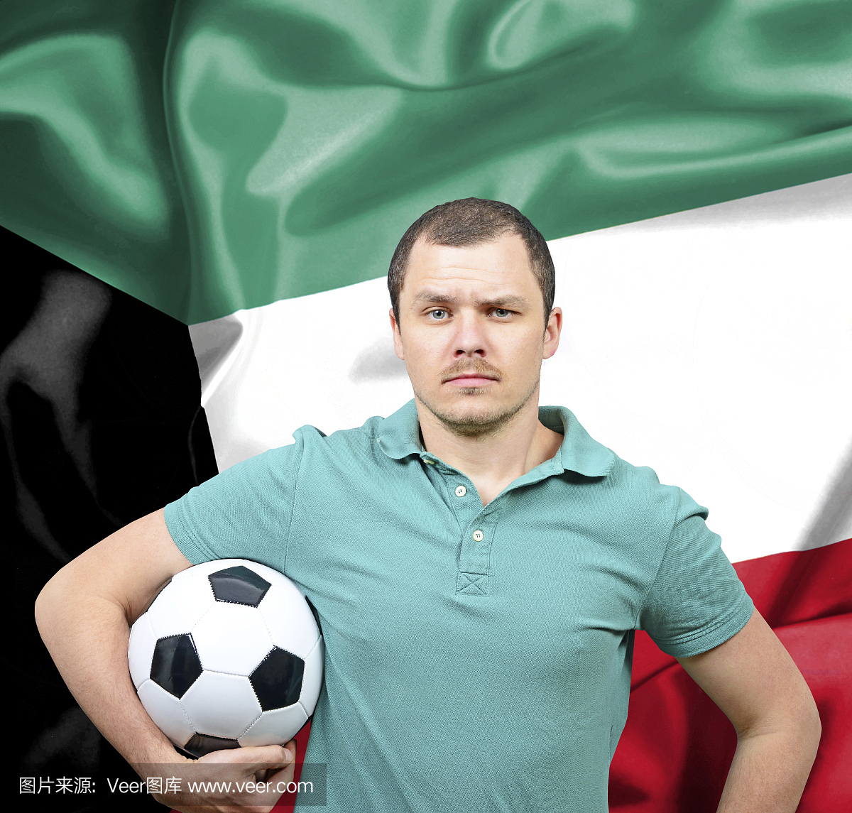 科威特骄傲的足球迷