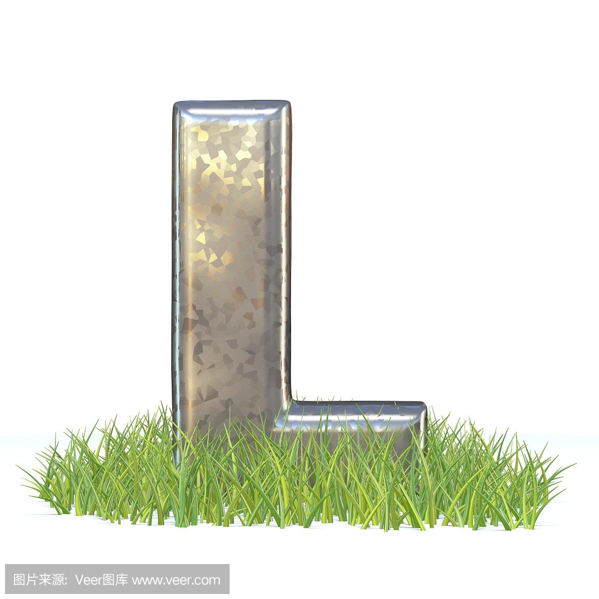 字母,英文字母L,草原,无人