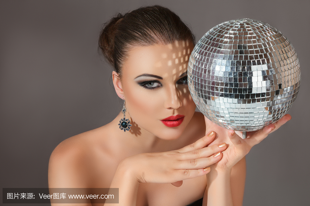 七彩霓虹灯球,反射灯球,镭射灯球,美