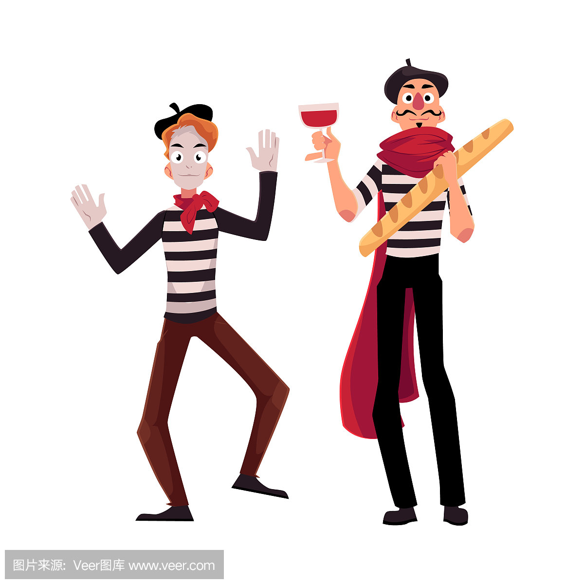 贝雷帽,绿色贝雷帽,哑剧,丑角