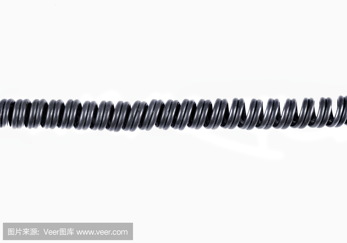 黑色螺旋电缆