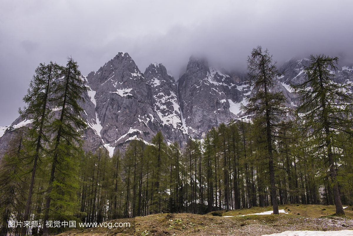 Juilan阿尔卑斯山脉,在斯洛文尼亚Trigvi国家公