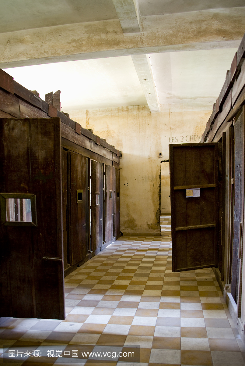 柬埔寨金边Tuol Sleng种族灭绝博物馆安全监狱
