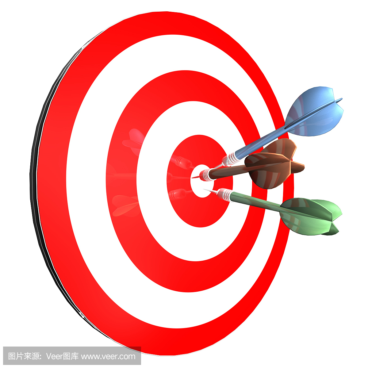 实现目标抽象概念与飞镖孤立