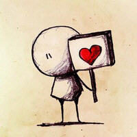 白色火柴人qq头像_卡通动漫头像_qq魔法师-8kb