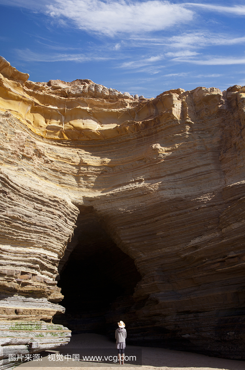 人,休闲装,冒险,洞穴