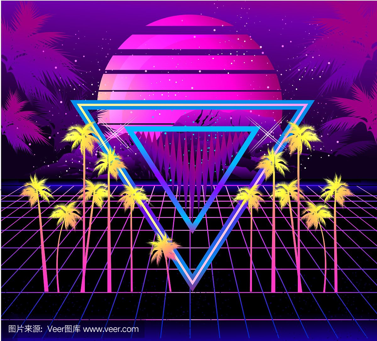 迷幻色,休闲游戏,热带气候,迷幻艺术