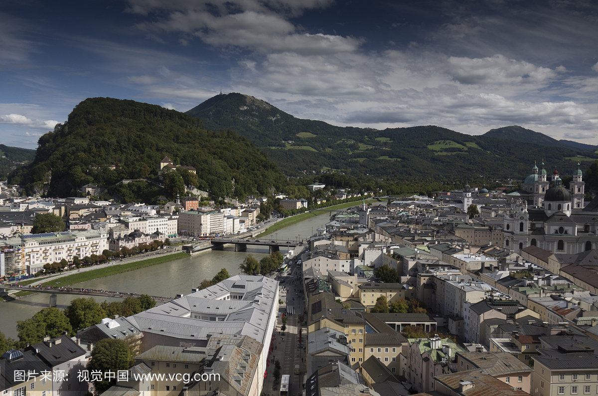 欧洲,奥地利,萨尔茨堡地区,2017年8月:萨尔茨堡