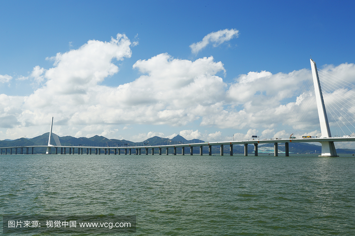 深圳市深圳湾大桥全景图