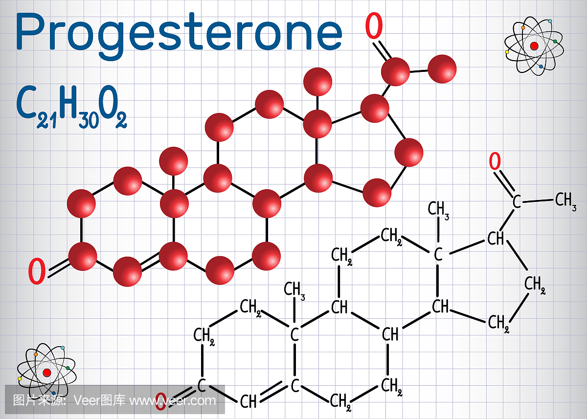 黄体酮(内源性类固醇,孕激素性激素) - 结构化学
