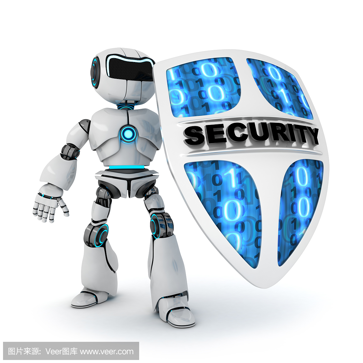 机器人和盾牌