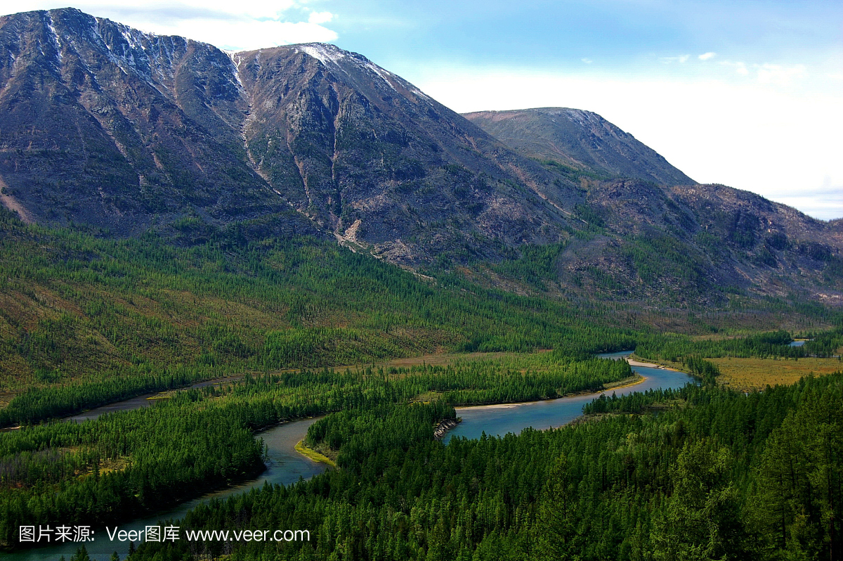 图瓦共和国,图瓦,上游森林,森林上游