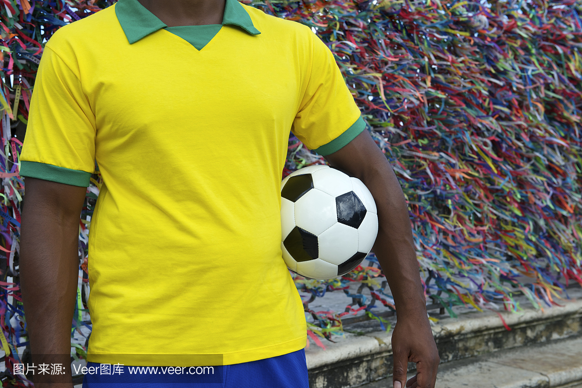 巴西足球运动员萨尔瓦多巴伊亚巴西希望丝带