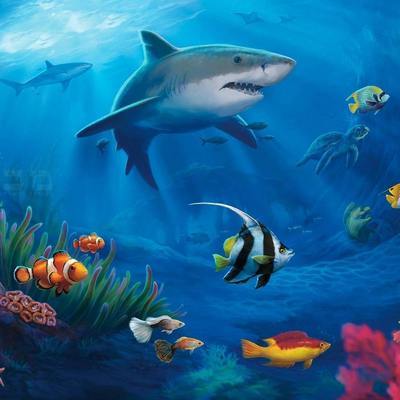 壁纸 动物 海底 海底世界 海洋馆 水族馆 鱼 鱼类 400_400