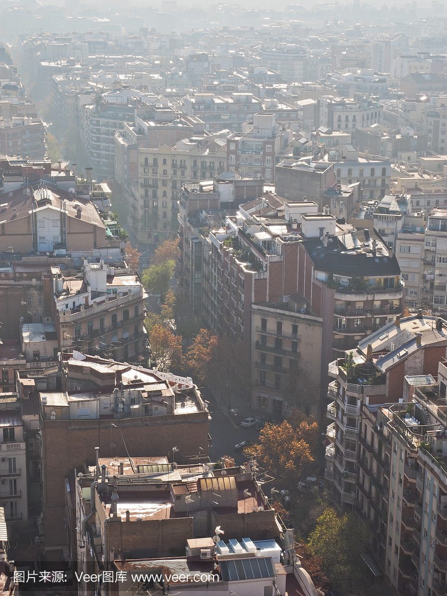 垂直画幅,无人,巴塞罗那,欧洲