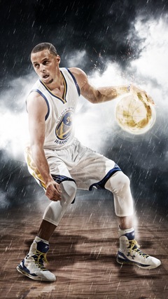 nba球星库里图片手机壁纸_篮球明星库里图片-391kb