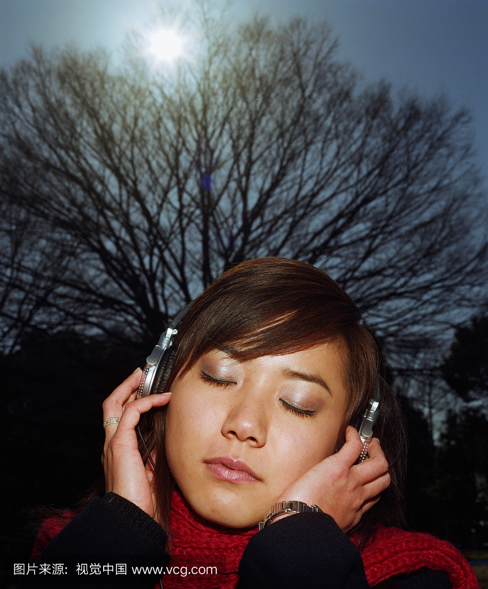 平和,音乐,感知,垂直画幅