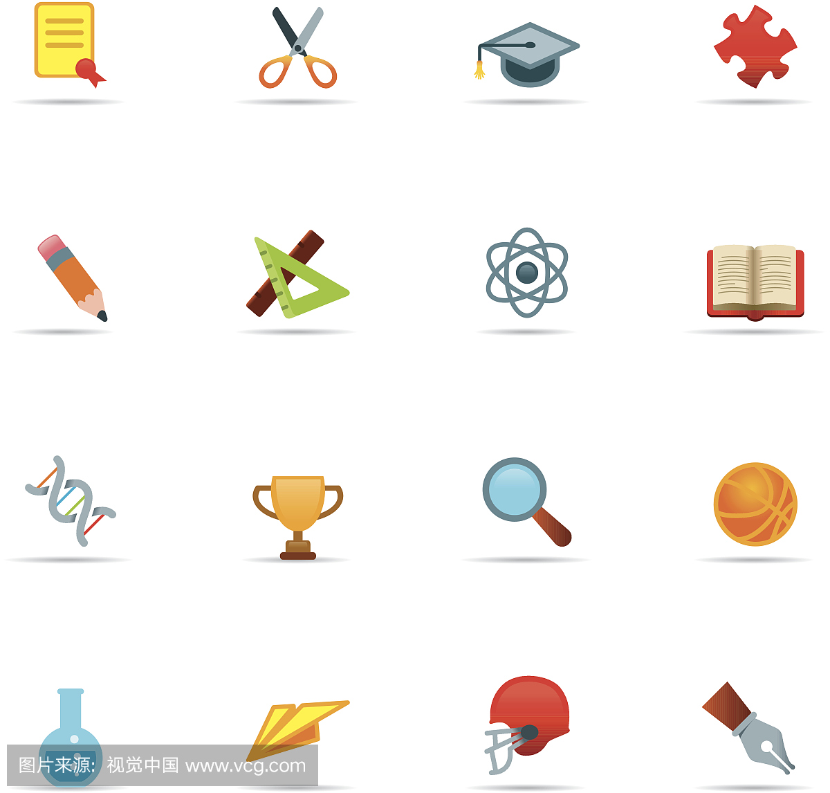 图标集,教育色彩