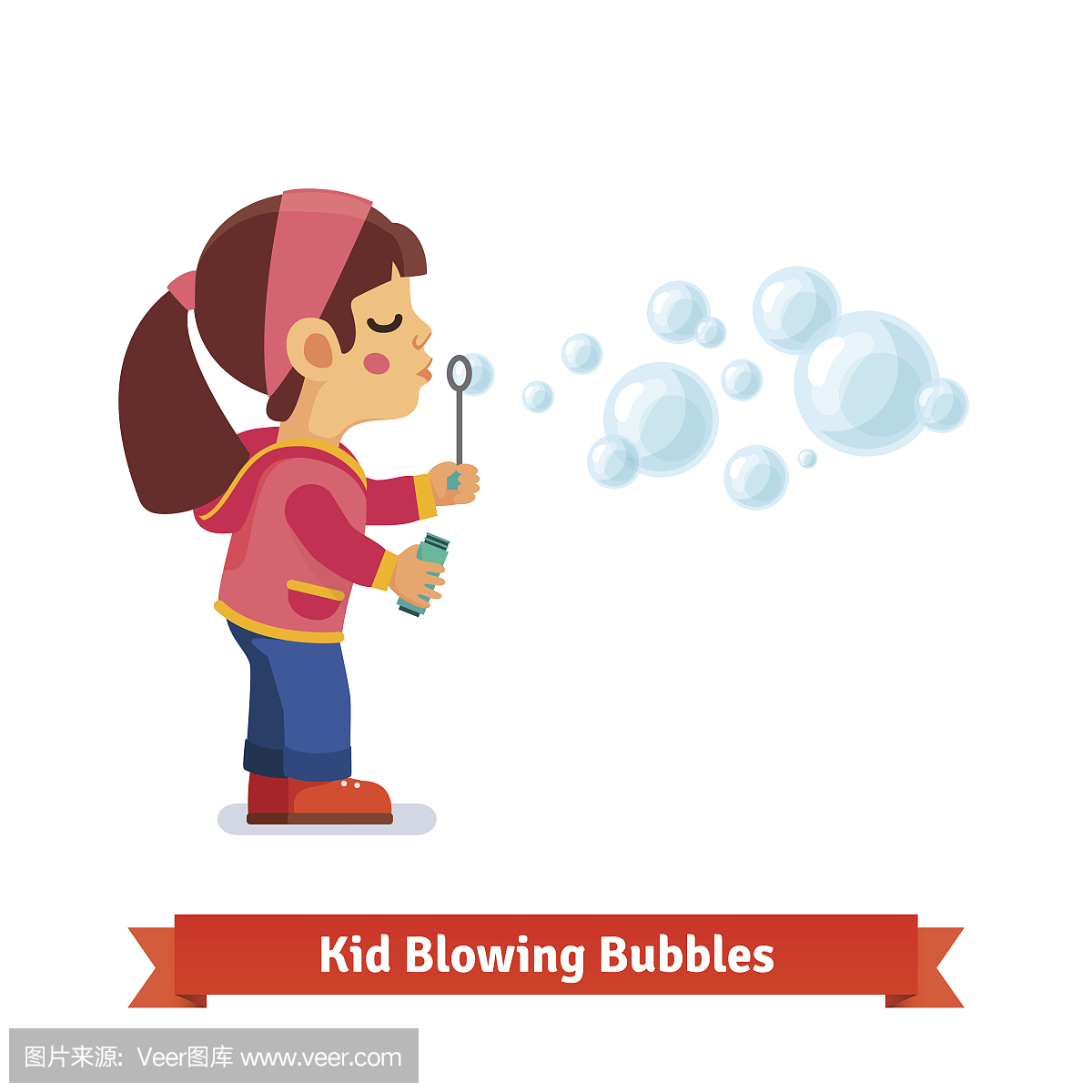 吹泡泡,用管子吹着泡泡的,吹肥皂泡,用管子吹