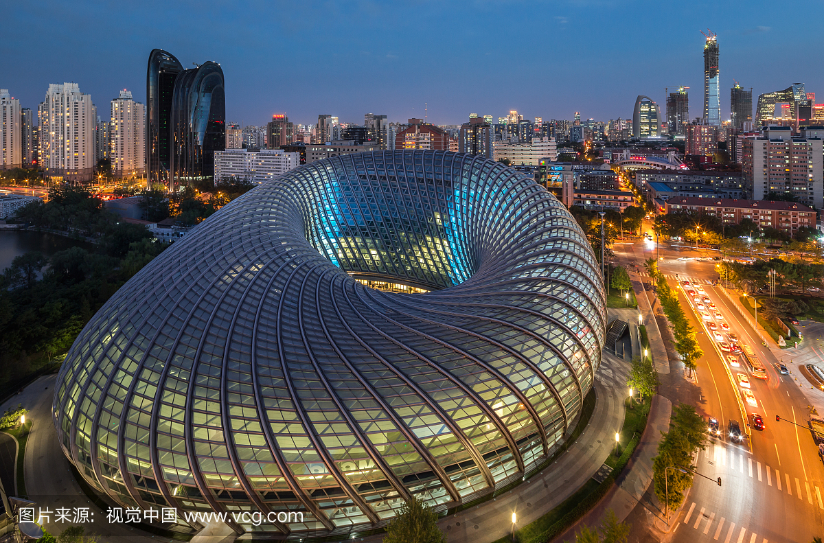 北京地标建筑凤凰传媒中心骏豪中央公园广场朝