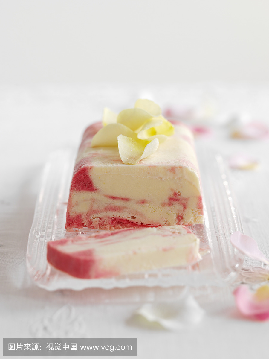 玫瑰,柠檬冰淇淋,配方,食品
