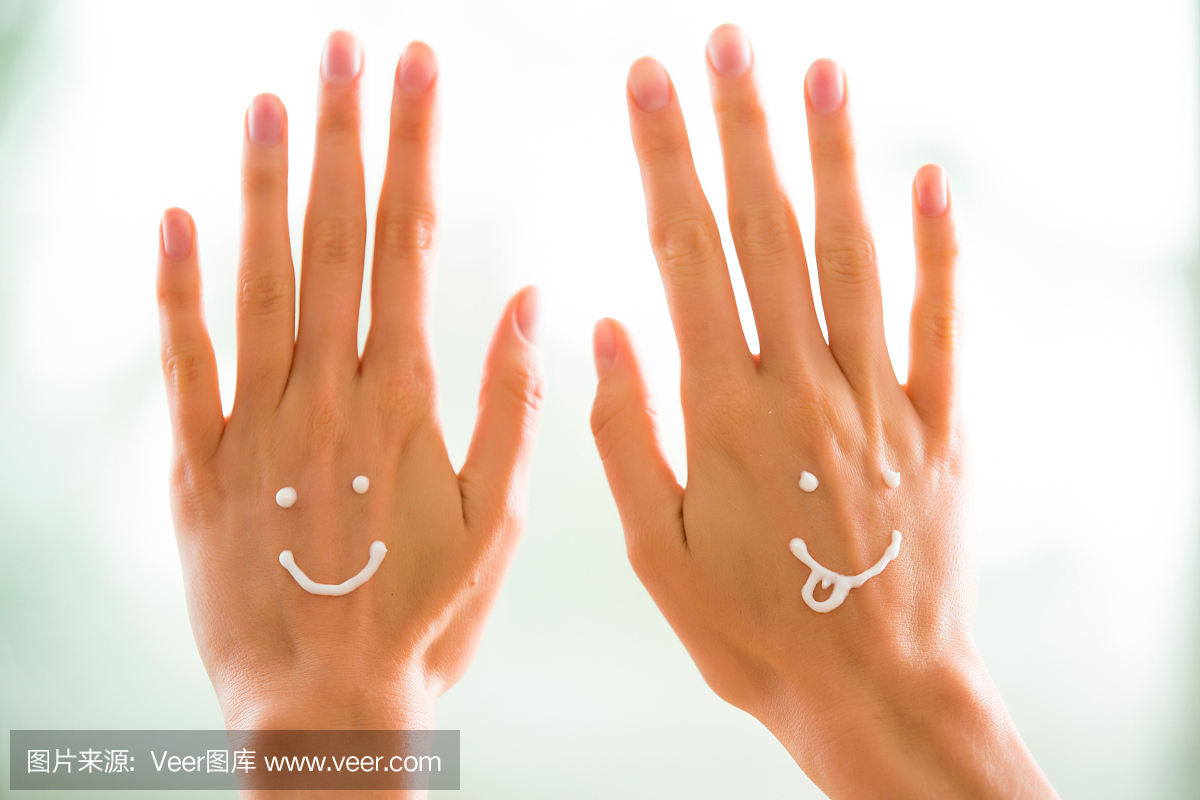 特写女人美丽的手